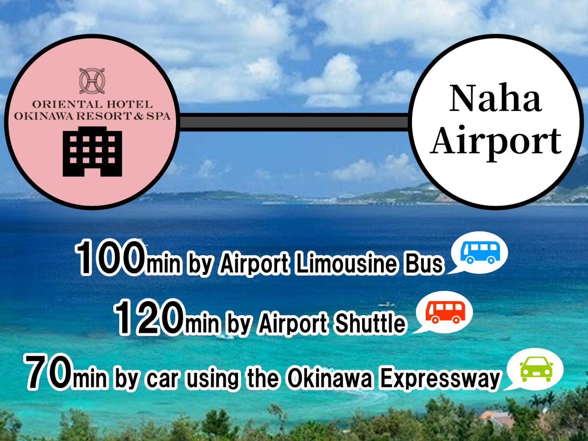 Oriental Hotel Okinawa Resort & Spa Nago Eksteriør bilde Access to the hotel